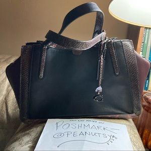 Almost new Dreamer 36 exotic mixed leather black oxblood and gunmetal!